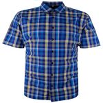 PERRONE TARTAN CHECK S/S SHIRT-shirts casual & business-BIGGUY.COM.AU