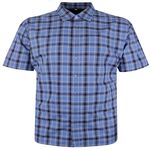 PERRONE PLAID CHECK S/S SHIRT-shirts casual & business-BIGGUY.COM.AU
