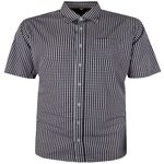 PERRONE BAMBOO BLEND GINGHAM S/S SHIRT-shirts casual & business-BIGGUY.COM.AU