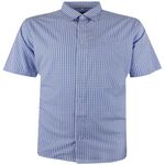 PERRONE BAMBOO BLEND GINGHAM S/S SHIRT-shirts casual & business-BIGGUY.COM.AU