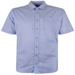 PERRONE LINEN BLEND STRIPE S/S SHIRT-shirts casual & business-BIGGUY.COM.AU