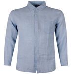 GAZMAN FRENCH LINEN L/S SHIRT-shirts casual & business-BIGGUY.COM.AU