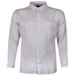 GAZMAN FRENCH LINEN L/S SHIRT-shirts casual & business-BIGGUY.COM.AU