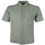 GAZMAN WASHED LINEN BLEND S/S SHIRT-shirts casual & business-BIGGUY.COM.AU