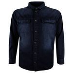 NORTH 56° DENIM L/S SHIRT-shirts casual & business-BIGGUY.COM.AU