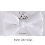 LIDO WHITE CLIPON BOW TIE-accessories-BIGGUY.COM.AU