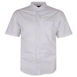 KAM PLAIN BUTTON-DOWN S/S SHIRT-shirts casual & business-BIGGUY.COM.AU