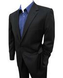 REMBRANDT AZ14 CLASSIC BLACK COAT-suits-BIGGUY.COM.AU
