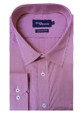 GLOWEAVE GINGHAM L/S SHIRT-sale clearance-BIGGUY.COM.AU