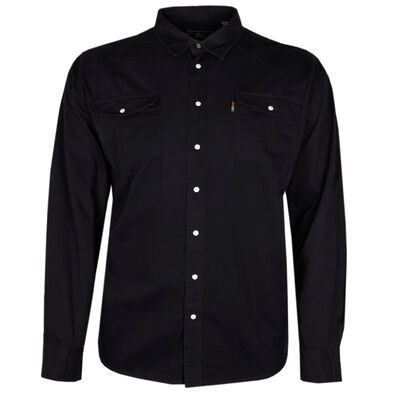 DUKE WESTERN L/S DENIM SHIRT -shirts casual & business-BIGGUY.COM.AU