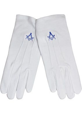 WHITE GLOVES SQUARE AND COMPASS-accessories-BIGGUY.COM.AU
