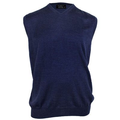 ANSETT MERINO V NECK VEST-knitwear-BIGGUY.COM.AU
