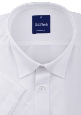 GLOWEAVE PLAIN POPLIN S/S SHIRT-sale clearance-BIGGUY.COM.AU