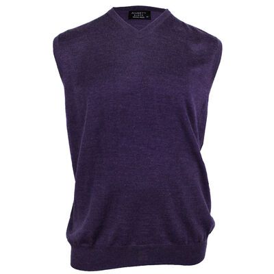 ANSETT MERINO V NECK VEST-knitwear-BIGGUY.COM.AU