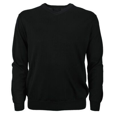 ANSETT MERINO V NECK PULLOVER-knitwear-BIGGUY.COM.AU