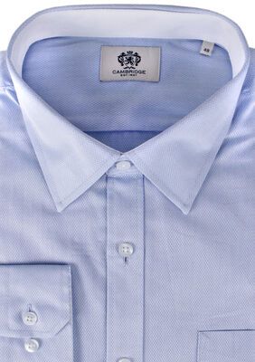 CAMBRIDGE & SUMMIT DIAMOND JACQUARD L/S SHIRT-shirts casual & business-BIGGUY.COM.AU