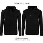 KAM TALL FIT PLAIN HOODY-tall range-BIGGUY.COM.AU