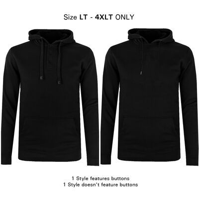 KAM TALL FIT PLAIN HOODY-tall range-BIGGUY.COM.AU