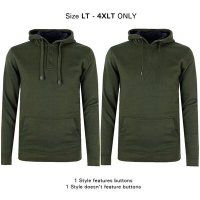 KAM TALL FIT PLAIN HOODY-tall range-BIGGUY.COM.AU