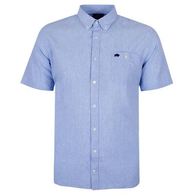 RAGING BULL CASUAL LINEN BLEND S/S SHIRT-sale clearance-BIGGUY.COM.AU