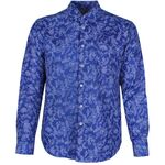 MAURIO FLOWER SKETCH PRINT L/S SHIRT-sale clearance-BIGGUY.COM.AU