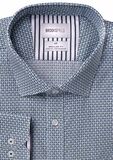 BROOKSFIELD GEOMETRIC L/S SHIRT-shirts casual & business-BIGGUY.COM.AU