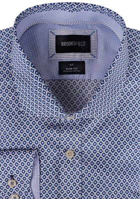 BROOKSFIELD DIAMOND DOT L/S SHIRT-sale clearance-BIGGUY.COM.AU
