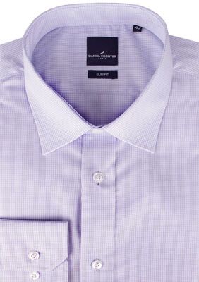 DANIEL HECHTER TALL MINI CHECK L/S SHIRT-tall range-BIGGUY.COM.AU