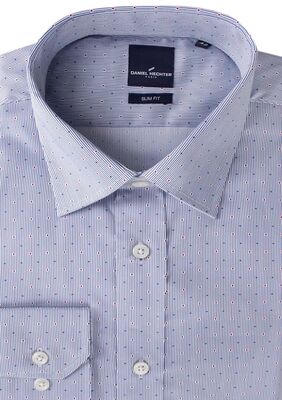 DANIEL HECHTER LINKED PRINT L/S SHIRT-tall range-BIGGUY.COM.AU