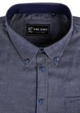 KAM DOBBY DOT S/S SHIRT -shirts casual & business-BIGGUY.COM.AU