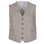 DANIEL HECHTER RYAN LINEN VEST-suits-BIGGUY.COM.AU