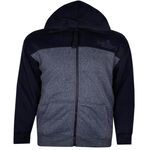 KAM BLOCK PANEL SHERPA HOODY-sale clearance-BIGGUY.COM.AU