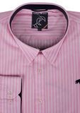 RAGING BULL PINK POP STRIPE L/S SHIRT -shirts casual & business-BIGGUY.COM.AU