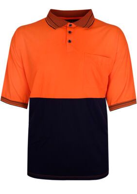 PRIME MOVER HI VIS S/S POLO -workwear-BIGGUY.COM.AU
