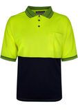 PRIME MOVER HI VIS S/S POLO -workwear-BIGGUY.COM.AU