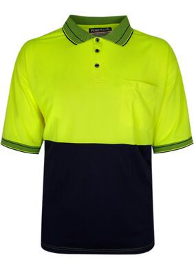PRIME MOVER HI VIS S/S POLO -workwear-BIGGUY.COM.AU