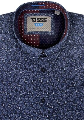 DUKE TRISTAIN FLOWER S/S SHIRT-sale clearance-BIGGUY.COM.AU