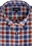 GAZMAN SLUB CHECK S/S SHIRT-shirts casual & business-BIGGUY.COM.AU