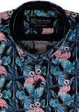 KAM PINK FLAMINGO S/S SHIRT-shirts casual & business-BIGGUY.COM.AU