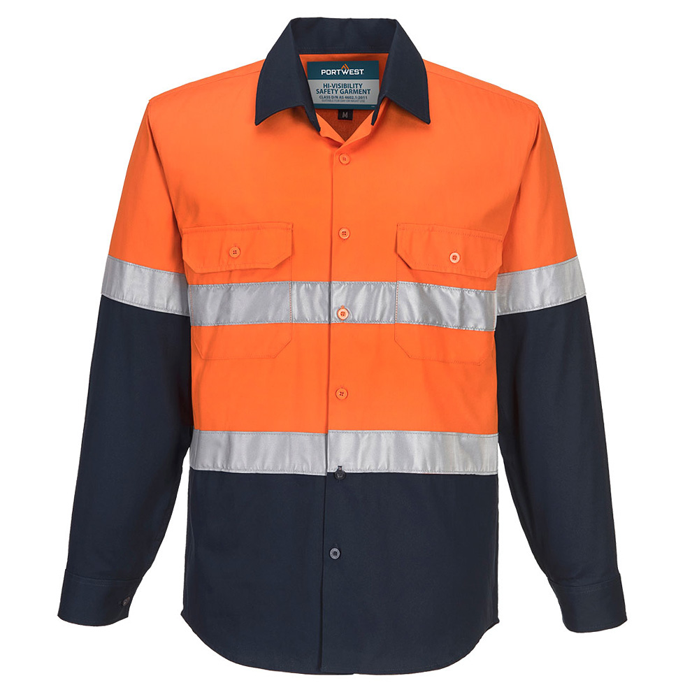 PRIME MOVER 803  HI-VIS L/S SHIRT