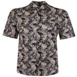 CIPOLLINI LEAF LINEN-BAMBOO S/S SHIRT-shirts casual & business-BIGGUY.COM.AU