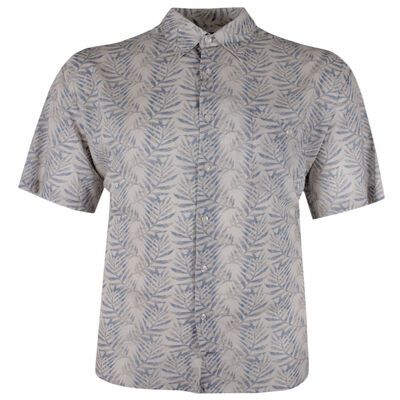 CIPOLLINI BRANCH LINEN-BAMBOO S/S SHIRT-sale clearance-BIGGUY.COM.AU