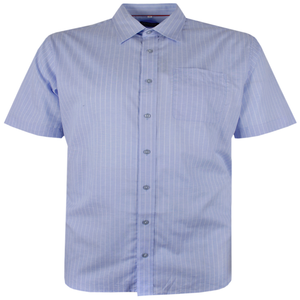 PERRONE LINEN BLEND STRIPE S/S SHIRT