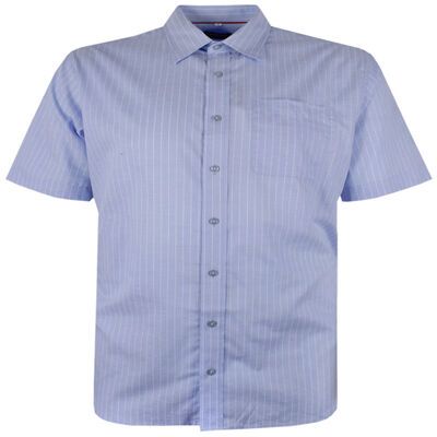 PERRONE LINEN BLEND STRIPE S/S SHIRT-sale clearance-BIGGUY.COM.AU