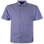 PERRONE LINEN BLEND STRIPE S/S SHIRT-shirts casual & business-BIGGUY.COM.AU