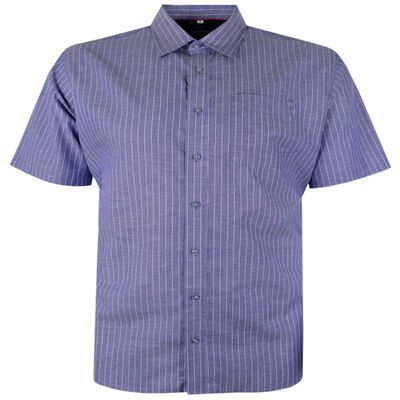 PERRONE LINEN BLEND STRIPE S/S SHIRT-sale clearance-BIGGUY.COM.AU
