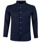 GAZMAN FRENCH LINEN L/S SHIRT-shirts casual & business-BIGGUY.COM.AU