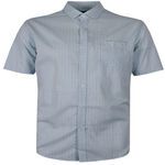 GAZMAN LINED GINGHAM S/S SHIRT-shirts casual & business-BIGGUY.COM.AU