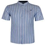 RAGING BULL TEAL STRIPE S/S SHIRT-shirts casual & business-BIGGUY.COM.AU