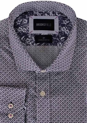 BROOKSFIELD SQUARE-SPIRAL L/S SHIRT-sale clearance-BIGGUY.COM.AU